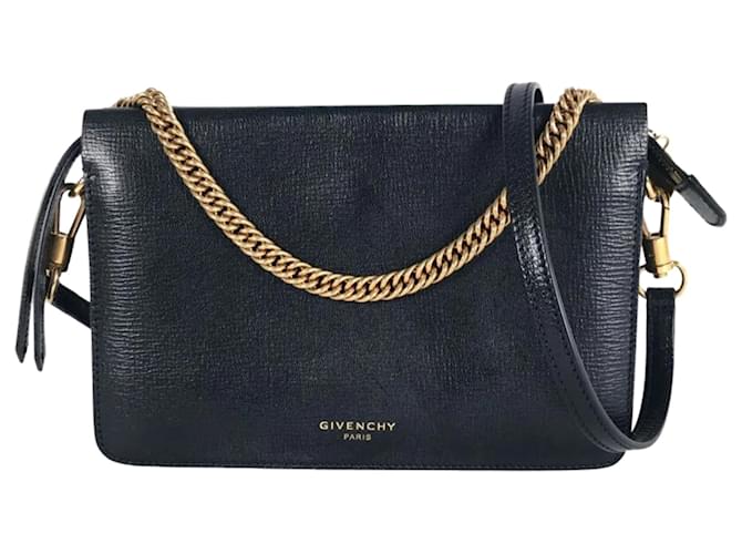 Givenchy Crossbody Bag Black Leather  ref.1387863
