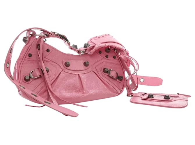 Balenciaga Le Cagole XS Pink Leather  ref.1387873