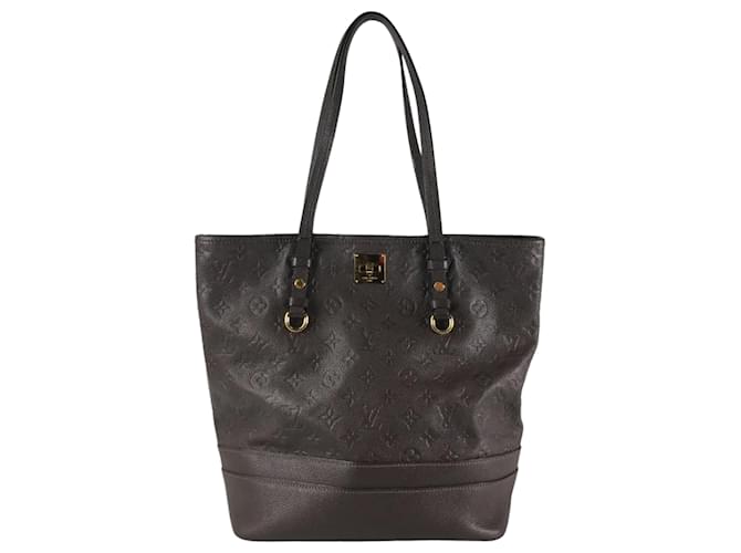 Louis Vuitton Citadine Tote Cuir Marron Rouge  ref.1387899