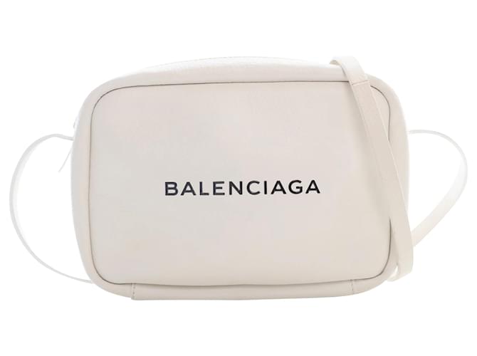 Balenciaga Everyday Crossbody White Cream Leather Pony-style calfskin  ref.1387945