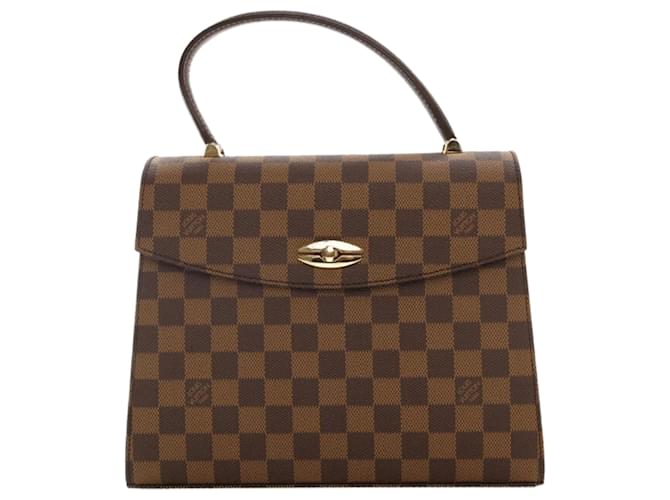 Louis Vuitton Top Handle Brown Red Cloth  ref.1387951