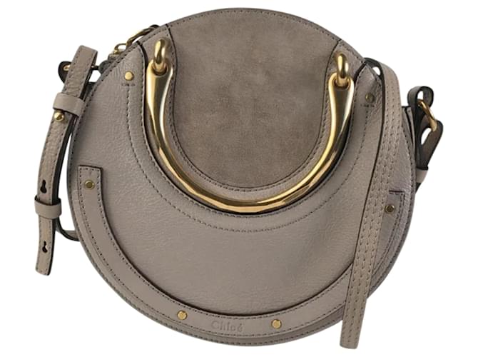 Chloé Pixie Cuir Veau façon poulain Gris  ref.1387954