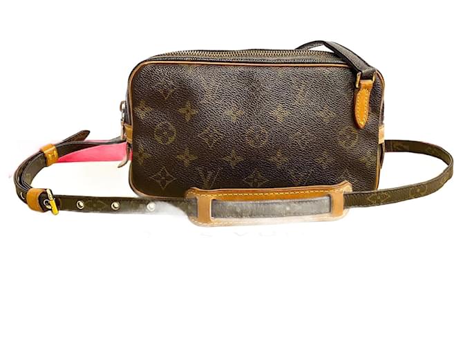 Louis Vuitton Pochette Marly Bandouliere Canvas Shoulder Bag M51828 in Good condition Cloth  ref.1387963