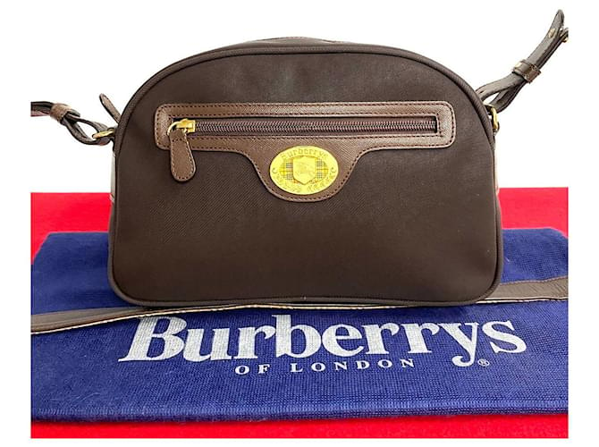 Burberry Canvas Mini Pochette Canvas Umhängetasche in ausgezeichnetem Zustand Leinwand  ref.1387987