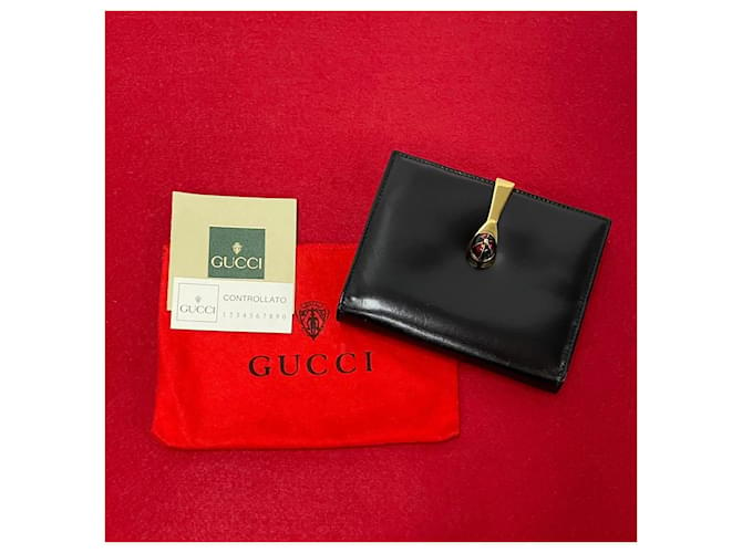 Gucci Leather Bifold Wallet Leather Short Wallet 035 184 in Excellent condition  ref.1387991