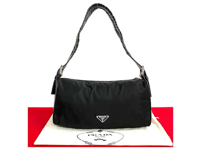 Prada Tessuto Shoulder Bag Canvas Shoulder Bag in Good condition Cloth  ref.1388001