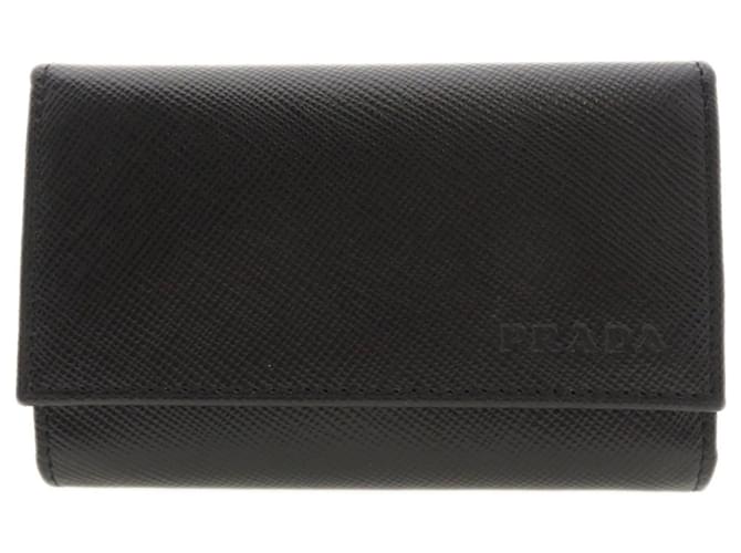 Prada Preto Couro  ref.1388048