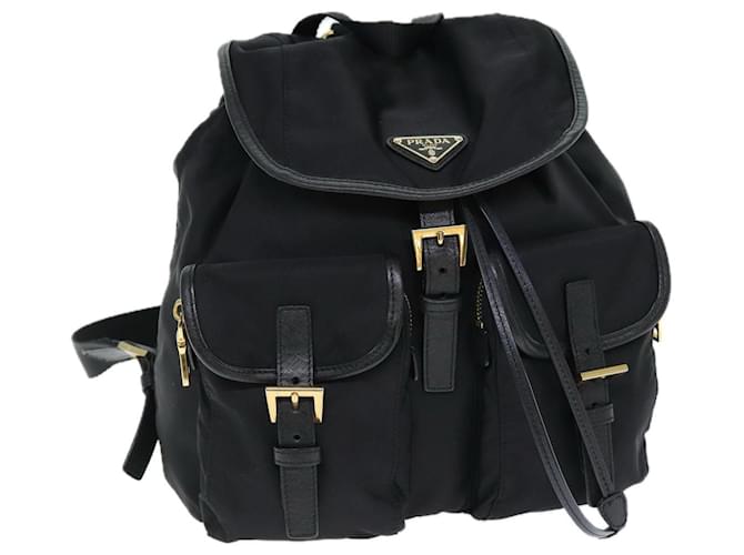PRADA Backpack Nylon Black Auth 74402A  ref.1388068
