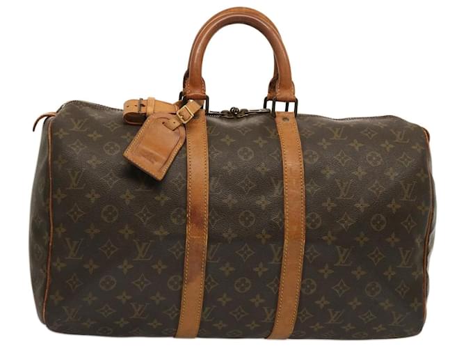 Bolso Boston Keepall 45 con monograma de LOUIS VUITTON M41428 Autenticación LV 74092 Lienzo  ref.1388077