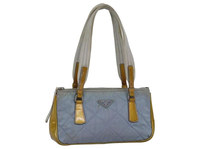 PRADA Shoulder Bag Nylon Light Blue Auth 75049  ref.1388079