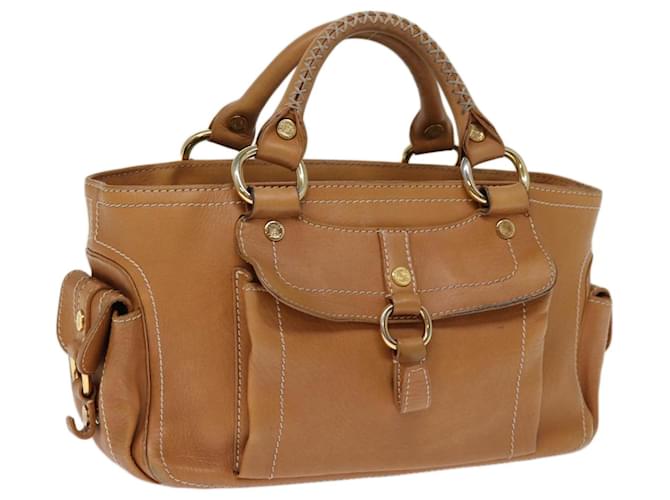 Céline Sac à Main CELINE Cuir Marron Auth 74545  ref.1388102