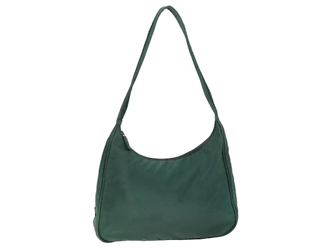 PRADA Shoulder Bag Nylon Green Auth 74632  ref.1388128