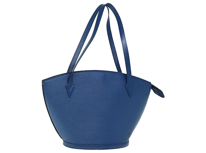 LOUIS VUITTON Epi Saint Jacques Shopping Shoulder Bag Blue M52275 Auth 73954 Leather  ref.1388136