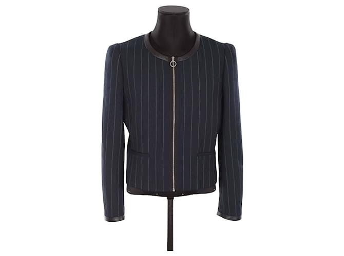 Claudie Pierlot Chaqueta Azul Poliéster  ref.1388185