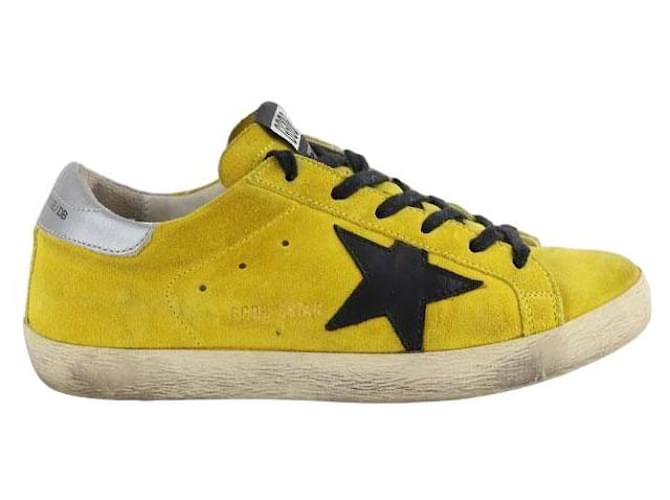 Golden Goose Superstar Suede Sneakers Yellow Deerskin  ref.1388199