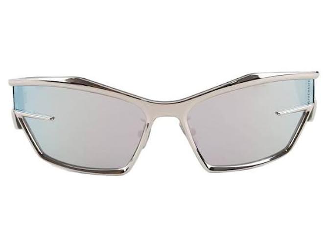 Givenchy Silberne Sonnenbrille Metall  ref.1388222