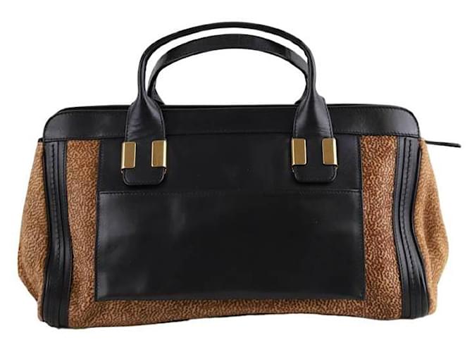 Alice Chloé Leather Handbag Brown  ref.1388228