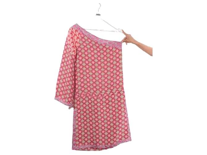 Antik Batik Silk dress Pink  ref.1388231