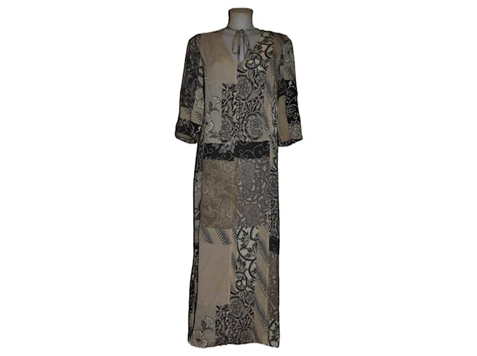 Kenzo robe longue Viscose Multicolore  ref.1388263