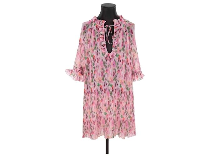 Ganni pink dress Polyester  ref.1388302
