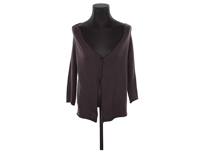 Miu Miu Cardigan Marrone Poliammide  ref.1388304