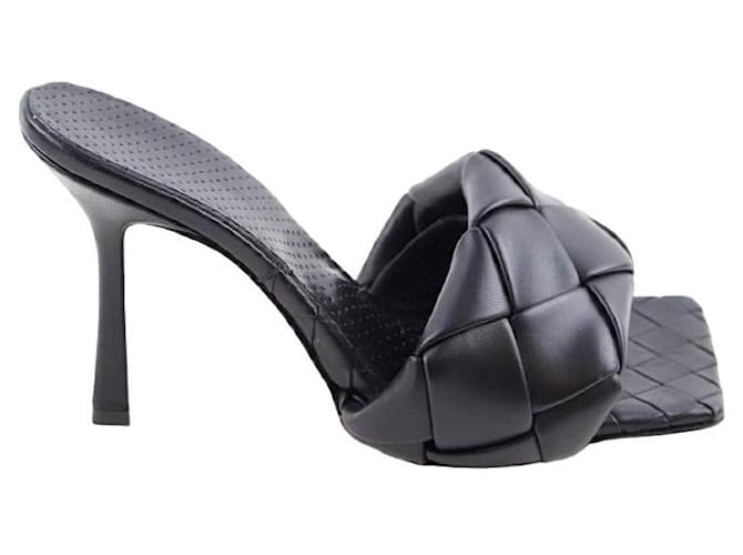 Bottega Veneta Leather Heels Black  ref.1388306