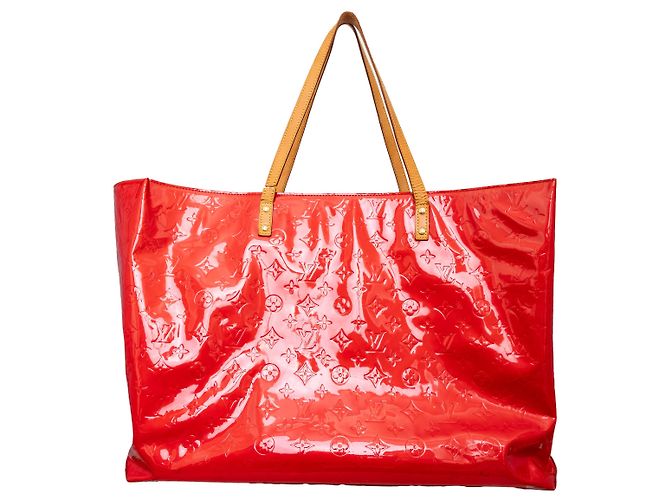Louis Vuitton Monogramm Vernis Reade GM Tasche Rot
