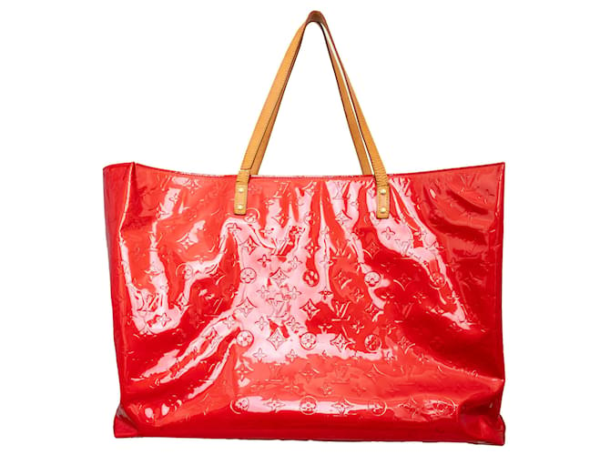 Louis Vuitton Monogram Vernis Reade GM Bag Red  ref.1388312