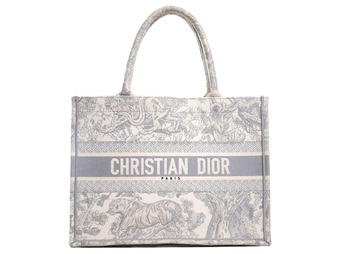 Bolsas DIOR T. Pano Cinza Lona  ref.1388330