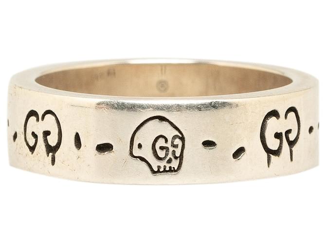 Silver Gucci GG Ghost Ring Silvery  ref.1388574