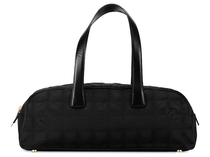 Black Chanel New Travel Line Handbag Leather  ref.1388595