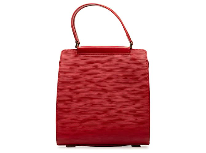 Red Louis Vuitton Epi Figari PM Handbag Leather  ref.1388596