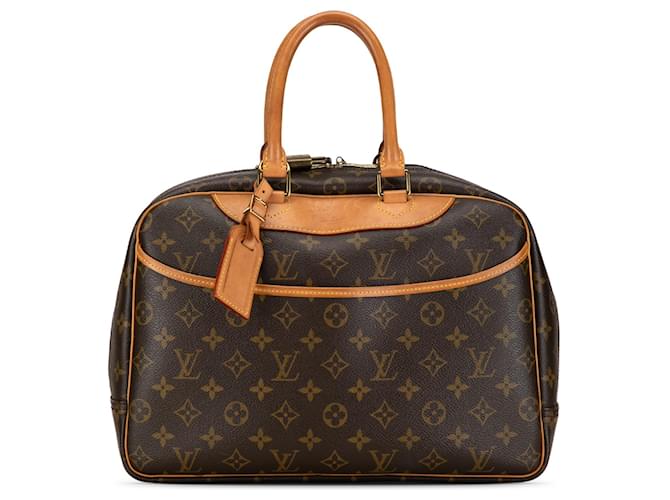 Brown Louis Vuitton Monogram Deauville Handbag Leather  ref.1388600