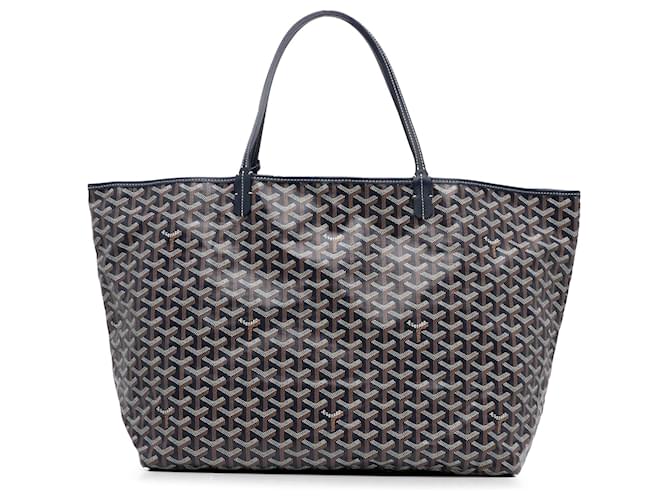 Goyard Goyardine Saint Louis GM azul Bolsa de tela Cuero  ref.1388648