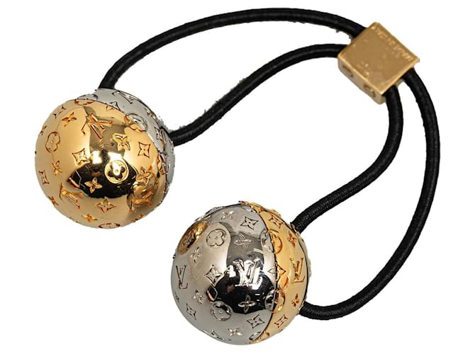 Goldenes Louis Vuitton-Haargummi „Planete Nanogram Chouchou“ Synthetisch  ref.1388687