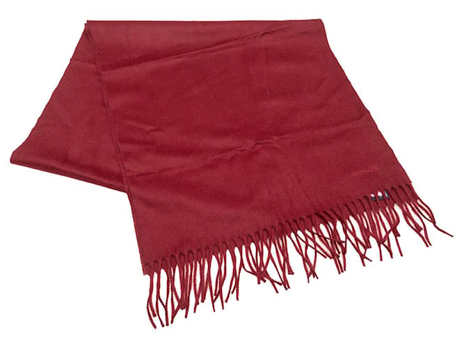 Sciarpe in cashmere rosso Hermès Cachemire  ref.1388699