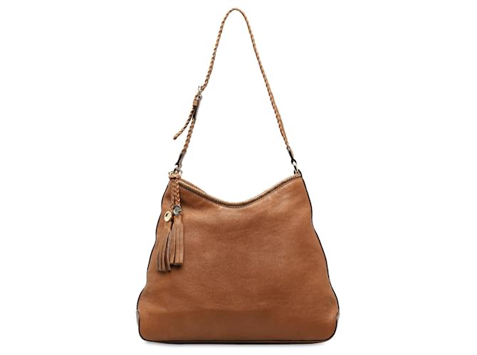 Sac à bandoulière Marrakech en cuir marron Gucci  ref.1388716