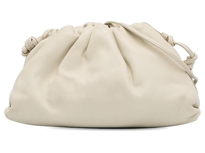 Bolso bandolera The Mini de Bottega Veneta blanco Cuero  ref.1388784