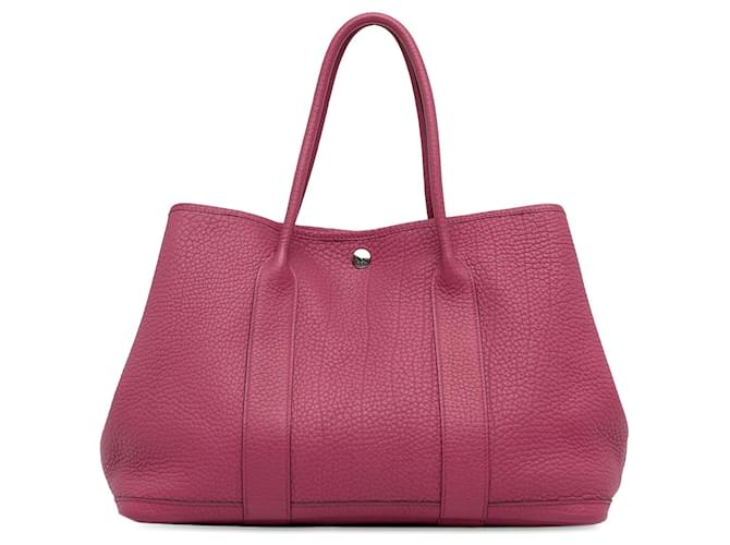 Borsa tote Hermès Negonda Garden Party 36 rosa Pelle  ref.1388834