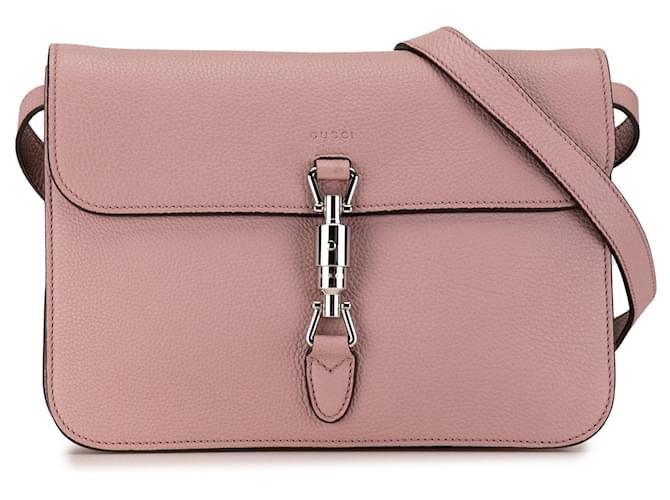 Rosa, weiche, wandelbare Umhängetasche „Jackie“ von Gucci Pink Leder  ref.1388866