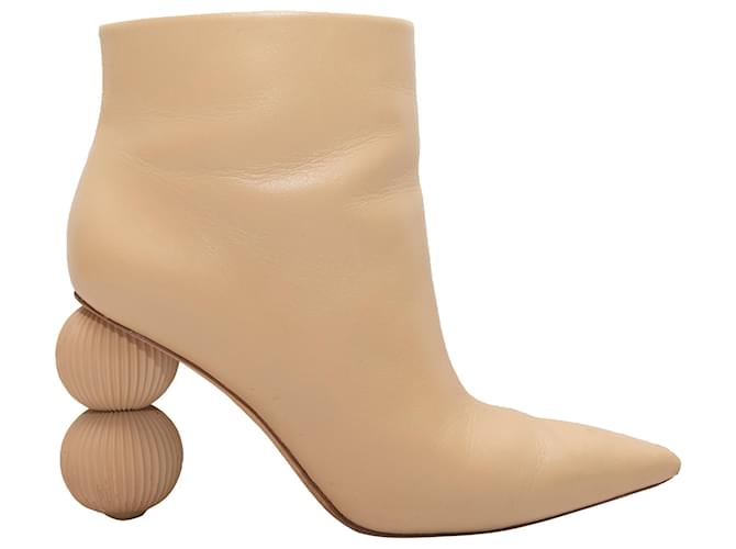 Beige Cult Gaia Cam Bauble Botines con punta en punta Talla 37 Cuero  ref.1388899