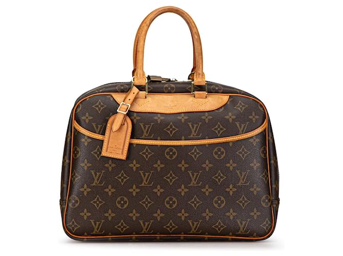Brown Louis Vuitton Monogram Deauville Handbag Leather  ref.1388932