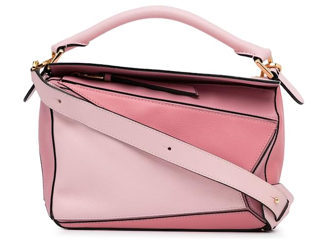 Pink LOEWE Small Tricolor Puzzle Bag Satchel Leather  ref.1388934