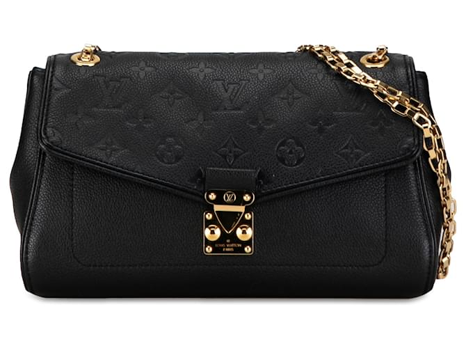 Black Louis Vuitton Monogram Empreinte Saint Germain MM Shoulder Bag Leather  ref.1388951