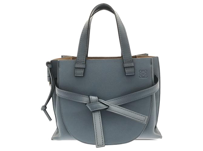 Gray LOEWE Small Gate Top Handle Bag Satchel Leather  ref.1388958