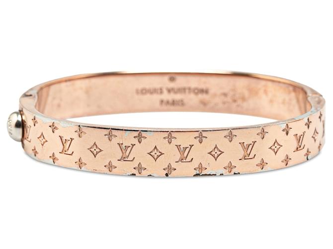 Pulseira Louis Vuitton Nanogram Cuff Costume Rosa Metal  ref.1388971