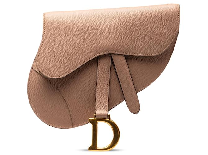 Saddle Bolsa com cinto de couro Tan Dior Camelo  ref.1389002