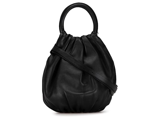 Bolso satchel Bounce de cuero LOEWE negro  ref.1389014