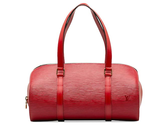 Bolso rojo Louis Vuitton Epi Soufflot Roja Cuero  ref.1389018