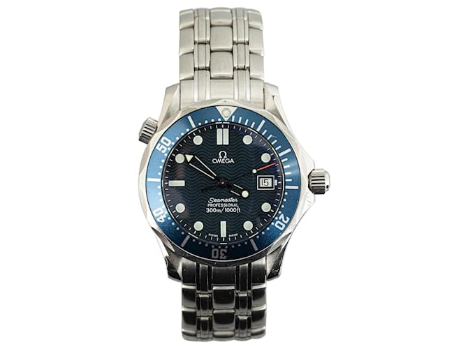 Relógio profissional Seamaster prata OMEGA quartzo em aço inoxidável  ref.1389030